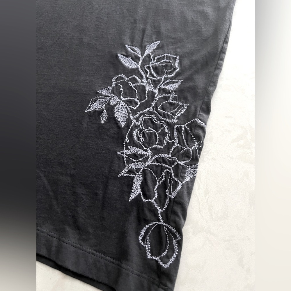 ADIDAS Originals Classic Tee Dress with Embroidery- Women’s Medium - Like New - Picture 5 of 7